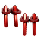 Maxbell 4Pcs Metal RC Car Shell Column for Arrma 1/10 RC Car Replacement Parts Red