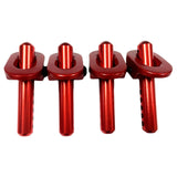 Maxbell 4Pcs Metal RC Car Shell Column for Arrma 1/10 RC Car Replacement Parts Red