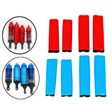 Maxbell 4x 1:10 Scale Shock Absorbers Covers for Slash 4WD RC Hobby Car DIY Modified Red