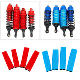 Maxbell 4x 1:10 Scale Shock Absorbers Covers for Slash 4WD RC Hobby Car DIY Modified Red
