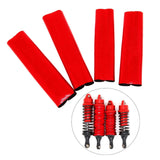 Maxbell 4x 1:10 Scale Shock Absorbers Covers for Slash 4WD RC Hobby Car DIY Modified Red