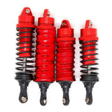 Maxbell 4x 1:10 Scale Shock Absorbers Covers for Slash 4WD RC Hobby Car DIY Modified Red