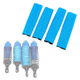 Maxbell 4x 1:10 Scale Shock Absorbers Covers for Slash 4WD RC Hobby Car DIY Modified Blue