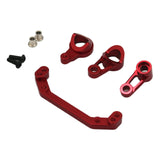 Maxbell Steering Buffer Components Set Accessories for LC Racing Ptg-2 1/10 RC Car Red