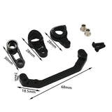 Maxbell Steering Buffer Components Set Accessories for LC Racing Ptg-2 1/10 RC Car Black