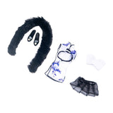 Maxbell 1/6 Chinese Traditional Dress Qipao for 12'' Female Doll Outfits Accessory Black Scarf
