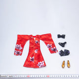 Maxbell 1/6  Female Japanese Kimono Suit Doll Model Toy for 12" Action Figure Decor