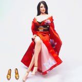 Maxbell 1/6  Female Japanese Kimono Suit Doll Model Toy for 12" Action Figure Decor