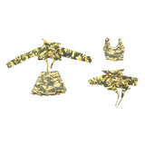 Maxbell Fashion 1:6 Scale Female Soldiers Camouflage Clothing Accs Short-Sleeved