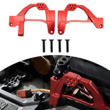 Maxbell 2Pcs RC Car Front Shock Towers Brackets Accessories for Axial SCX6 DIY Accs Red