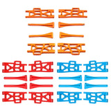 Maxbell Metal Upper Lower Swing Arm Set 1/16 Spare for Wltoys Accessories Trucks orange