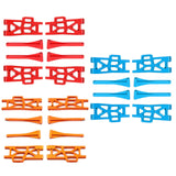 Maxbell Metal Upper Lower Swing Arm Set 1/16 Spare for Wltoys Accessories Trucks orange