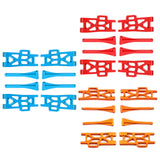 Maxbell Metal Upper Lower Swing Arm Set 1/16 Spare for Wltoys Accessories Trucks orange