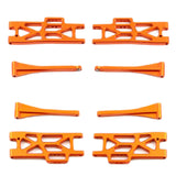 Maxbell Metal Upper Lower Swing Arm Set 1/16 Spare for Wltoys Accessories Trucks orange