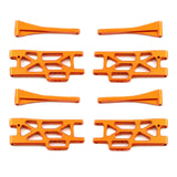 Maxbell Metal Upper Lower Swing Arm Set 1/16 Spare for Wltoys Accessories Trucks orange