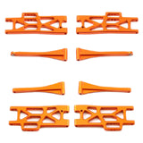 Maxbell Metal Upper Lower Swing Arm Set 1/16 Spare for Wltoys Accessories Trucks orange