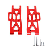 Maxbell Metal Upper Lower Swing Arm Set 1/16 Spare for Wltoys Accessories Trucks red