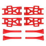 Maxbell Metal Upper Lower Swing Arm Set 1/16 Spare for Wltoys Accessories Trucks red