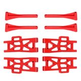 Maxbell Metal Upper Lower Swing Arm Set 1/16 Spare for Wltoys Accessories Trucks red