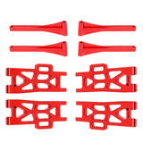 Maxbell Metal Upper Lower Swing Arm Set 1/16 Spare for Wltoys Accessories Trucks red