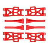 Maxbell Metal Upper Lower Swing Arm Set 1/16 Spare for Wltoys Accessories Trucks red