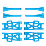 Maxbell Metal Upper Lower Swing Arm Set 1/16 Spare for Wltoys Accessories Trucks blue