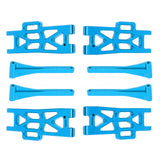 Maxbell Metal Upper Lower Swing Arm Set 1/16 Spare for Wltoys Accessories Trucks blue