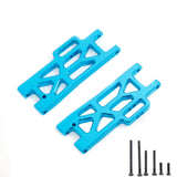 Maxbell Metal Upper Lower Swing Arm Set 1/16 Spare for Wltoys Accessories Trucks blue