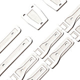 Maxbell 14 Pieces 1:6 RC Car Body Hinge Kits for Axial SCX6 Truck DIY Accessory Silver