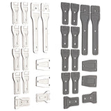 Maxbell 14 Pieces 1:6 RC Car Body Hinge Kits for Axial SCX6 Truck DIY Accessory Silver
