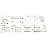 Maxbell 14 Pieces 1:6 RC Car Body Hinge Kits for Axial SCX6 Truck DIY Accessory Silver