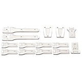 Maxbell 14 Pieces 1:6 RC Car Body Hinge Kits for Axial SCX6 Truck DIY Accessory Silver