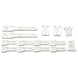 Maxbell 14 Pieces 1:6 RC Car Body Hinge Kits for Axial SCX6 Truck DIY Accessory Silver