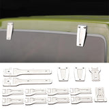 Maxbell 14 Pieces 1:6 RC Car Body Hinge Kits for Axial SCX6 Truck DIY Accessory Silver