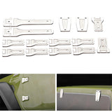 Maxbell 14 Pieces 1:6 RC Car Body Hinge Kits for Axial SCX6 Truck DIY Accessory Silver