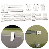 Maxbell 14 Pieces 1:6 RC Car Body Hinge Kits for Axial SCX6 Truck DIY Accessory Silver