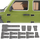 Maxbell 14 Pieces 1:6 RC Car Body Hinge Kits for Axial SCX6 Truck DIY Accessory Black