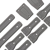 Maxbell 14 Pieces 1:6 RC Car Body Hinge Kits for Axial SCX6 Truck DIY Accessory Black