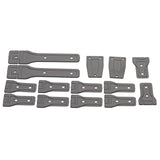 Maxbell 14 Pieces 1:6 RC Car Body Hinge Kits for Axial SCX6 Truck DIY Accessory Black