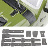 Maxbell 14 Pieces 1:6 RC Car Body Hinge Kits for Axial SCX6 Truck DIY Accessory Black