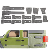 Maxbell 14 Pieces 1:6 RC Car Body Hinge Kits for Axial SCX6 Truck DIY Accessory Black