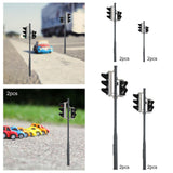 Maxbell 2Pcs Plastic Model Traffic Light Railway for OO Scale HO Scale I Scale 1:32