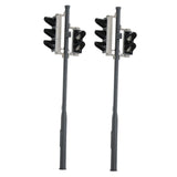 Maxbell 2Pcs Plastic Model Traffic Light Railway for OO Scale HO Scale I Scale 1:32