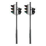 Maxbell 2Pcs Plastic Model Traffic Light Railway for OO Scale HO Scale I Scale 1:32