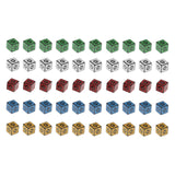 Maxbell 50Pcs/Set Multi Sided Dices Dice Toys for Tabletop Playing Game Bar Club