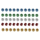 Maxbell 50Pcs/Set Multi Sided Dices Dice Toys for Tabletop Playing Game Bar Club