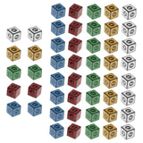 Maxbell 50Pcs/Set Multi Sided Dices Dice Toys for Tabletop Playing Game Bar Club