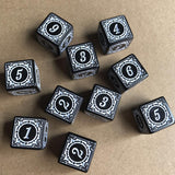 Maxbell 50Pcs/Set Multi Sided Dices Dice Toys for Tabletop Playing Game Bar Club