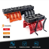 Maxbell 55/56/58mm RC Brushless Motor Fan 16000 RPM Heat Sinks for 1/5 RC Car Black