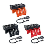 Maxbell 55/56/58mm RC Brushless Motor Fan 16000 RPM Heat Sinks for 1/5 RC Car Black